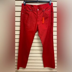 NWT ICEBERG MEN FASHIONABLE JEANS MADE IN ITALY SIZE 38 INSEAM 34 MSRP $295.00